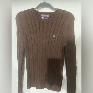 VINEYARD VINES Brown Whale Sweater Pullover Womens Size S